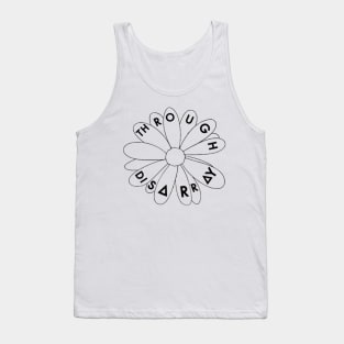 Flower through disarray (black) Tank Top